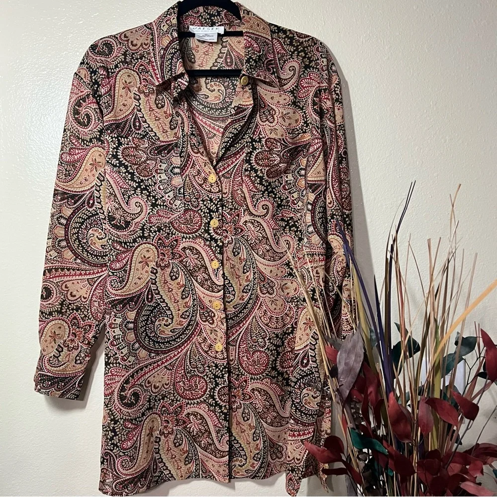 Jaeger button blouse - Picture 1 of 12